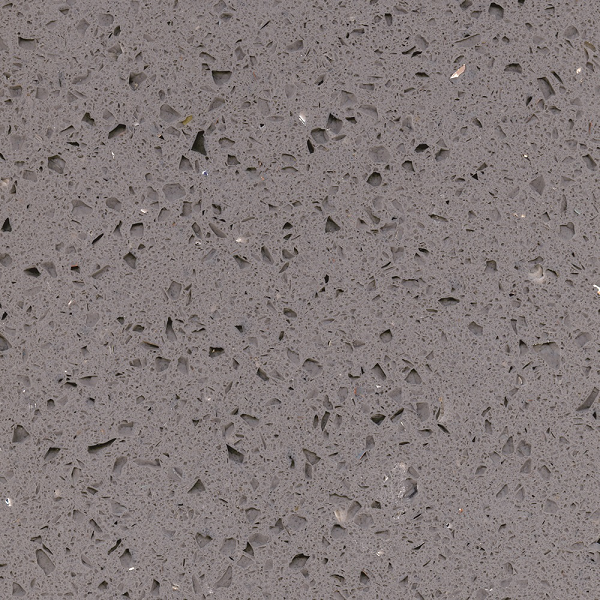 SS1807 Crystal Dark Grey Solid Surface Countertops Quartz Worktops