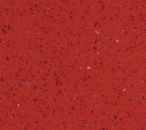 SS1801 Crystal Red Laminate Quartz Countertops Bathroom Vanity Tops