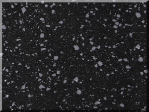 SS5942 Flowing Silver Black Modern Design Quartz Stone Construction Project Materials