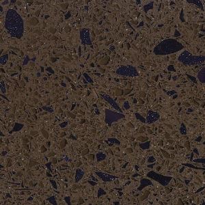 SS7013 Dark Crystal Brown Quartzite Counters Inexpensive Kitchen Countertops