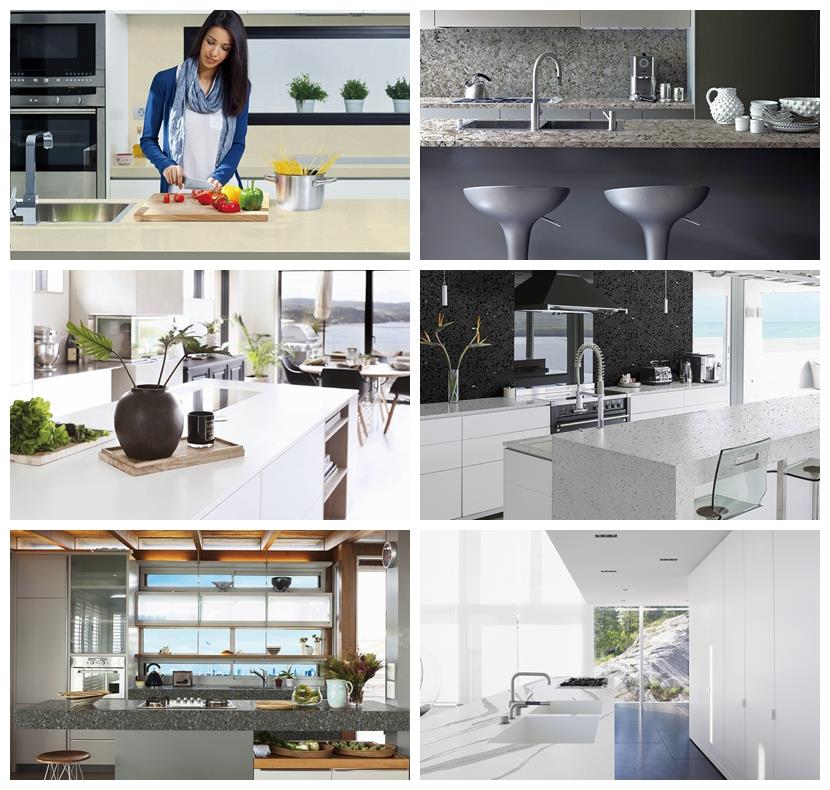 gray quartz kitchen countertops