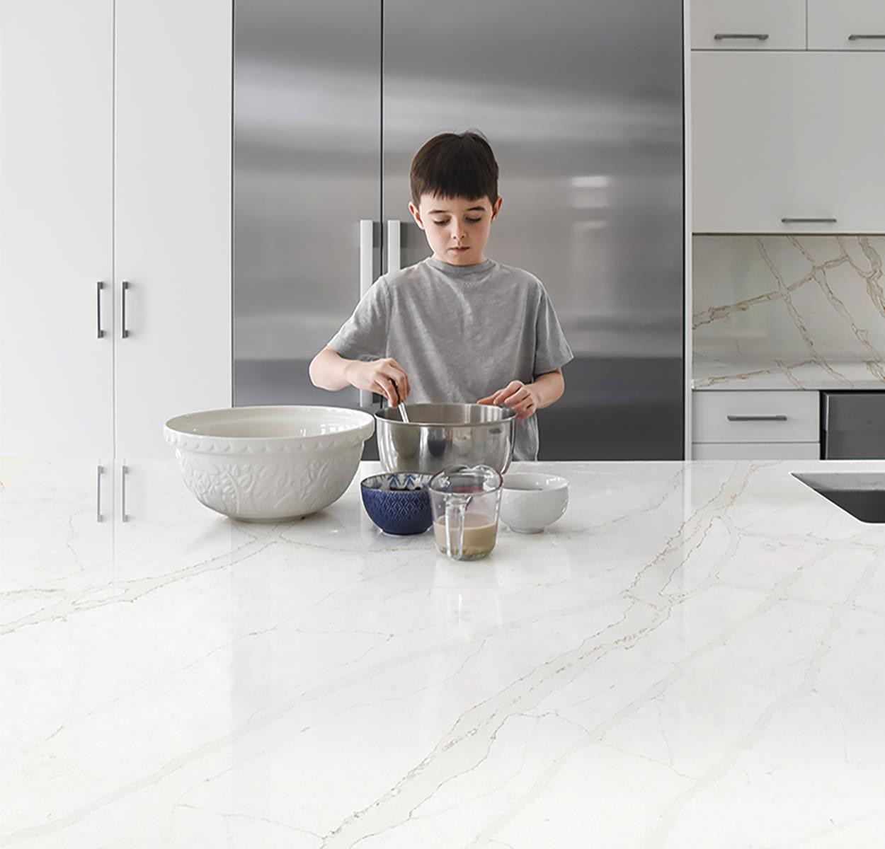 Iconic Calacatta Kitchen Quartz