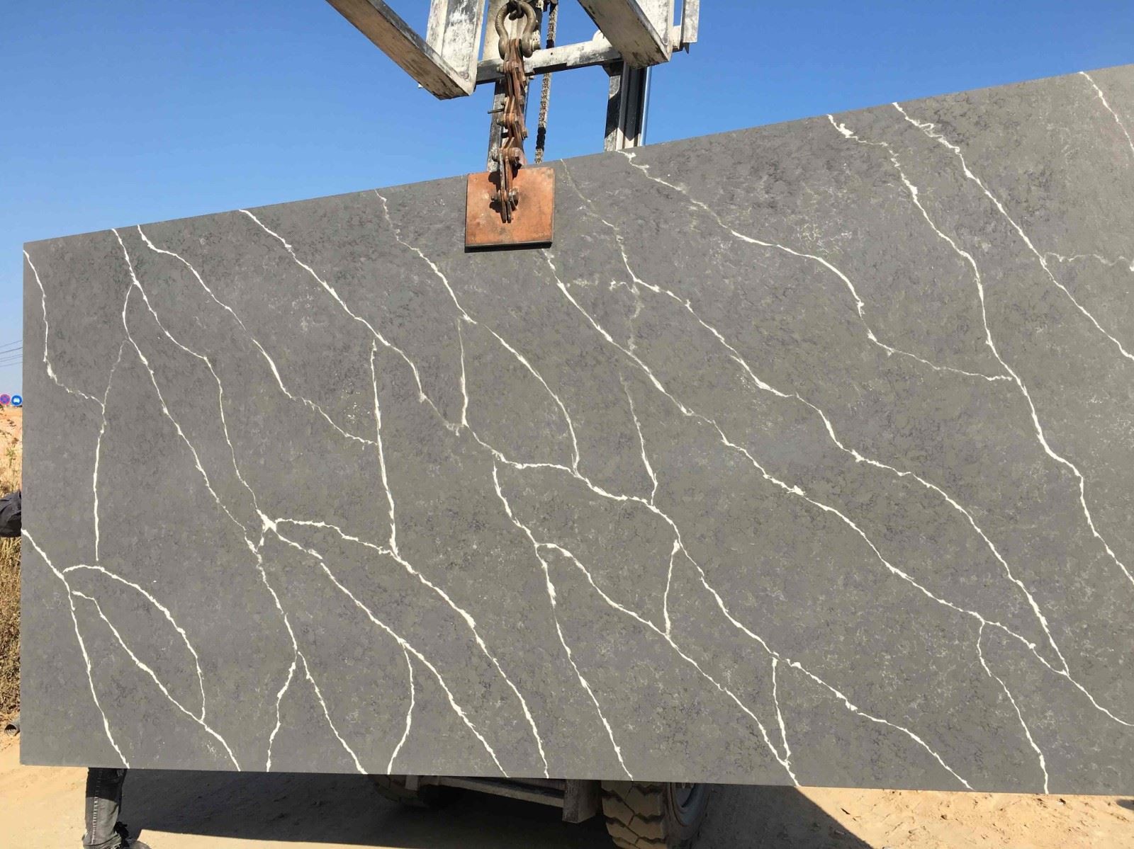 Grey Calacatta Slab