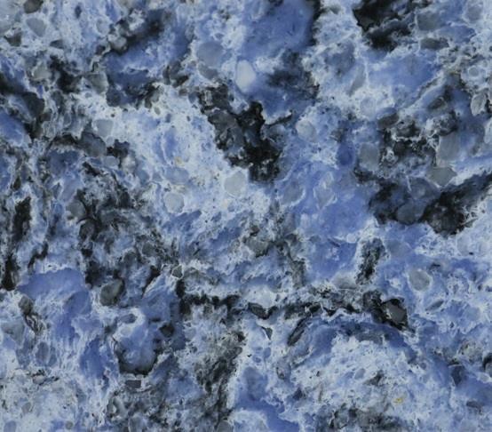 Quartz Stone Solidate Blue Colorful Quartz Slab