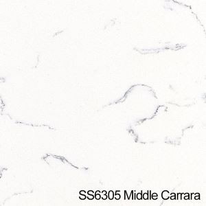 White Carrara Quartz Slabs