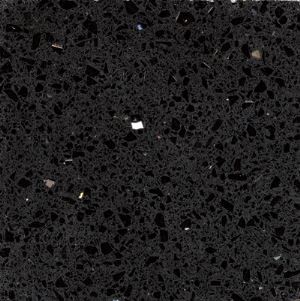 Stellar Black Quartz Slab Artificial Stone for Kitchen Work Top