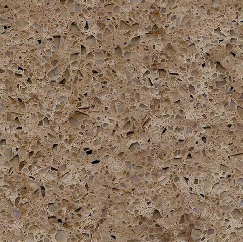 China Autumn Brown Quartz Stone Kitchen Worktops