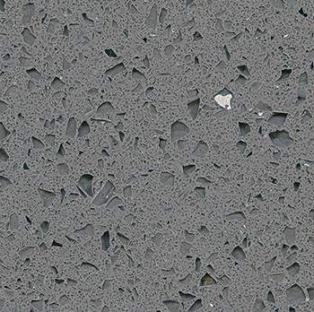 Crystal Dark Grey Artificial Engineering Quartz Stone