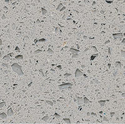 Crystal Light Grey Artificial Quartz Stone Slab