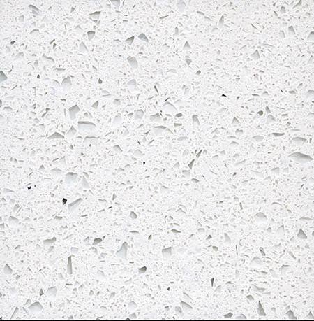 Crystal White Artificial Quartz Stone For Kitchen Countertop