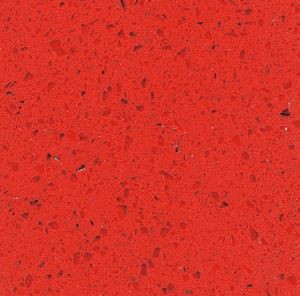 Crystal Red Quartz Stone Kitchen Countertop