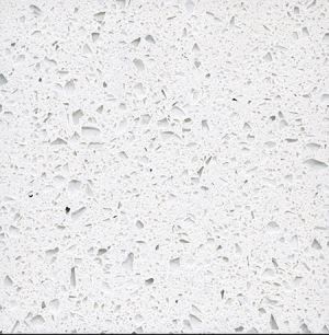 Crystal White Artificial Quartz Stone For Kitchen Countertop