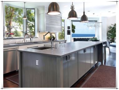 Gray Quartz Kitchen Countertops