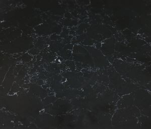 Very Nice Polished Black Artificial Quartz Stone With White Veins