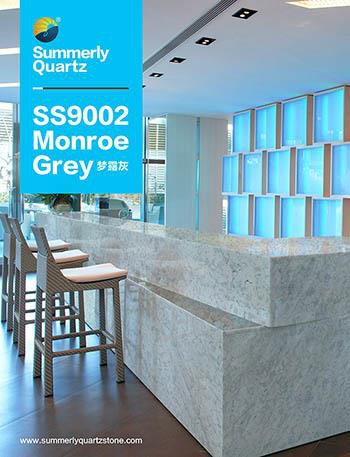 White Gray Quartz Countertops