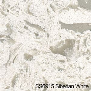 White Marble Style Texture Quartz Vanity Tops Stone