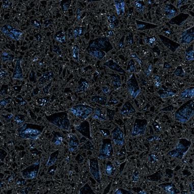 Dark Blue Quartz Countertops