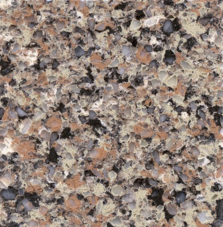 SS5988 Island Love Excellent Texture Quartz Glossy Surface Artificial Stone