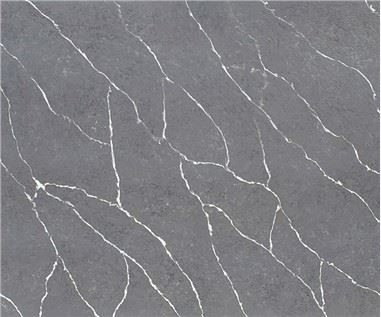 Dark Grey Calacatta Quartz Slab