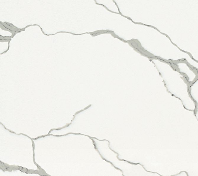 White Calacatta Quartz Slab