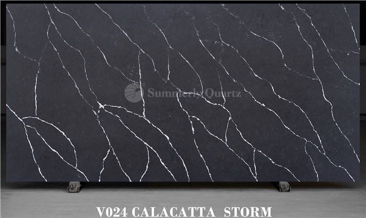 Black Calacatta Bathroom Slab