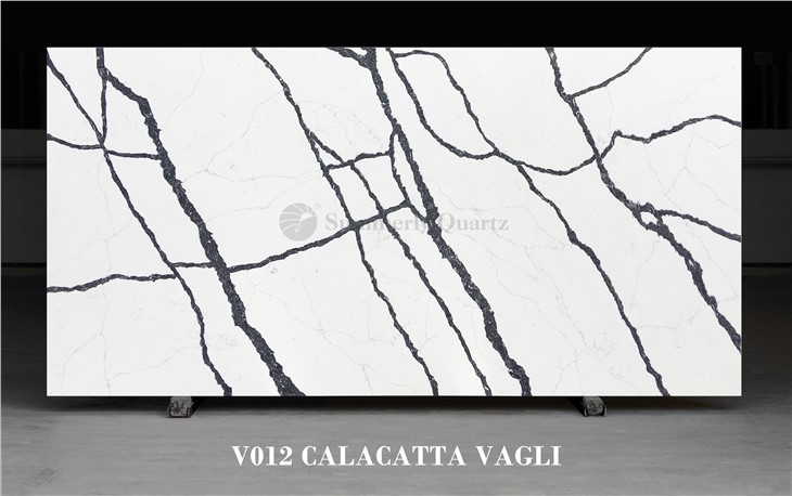 Black Vein Engineered Quartz Slab