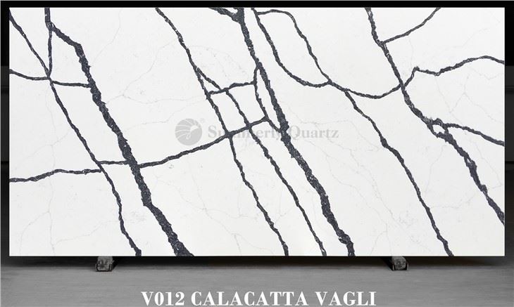 Black Vein Quartz Slabs Countertops