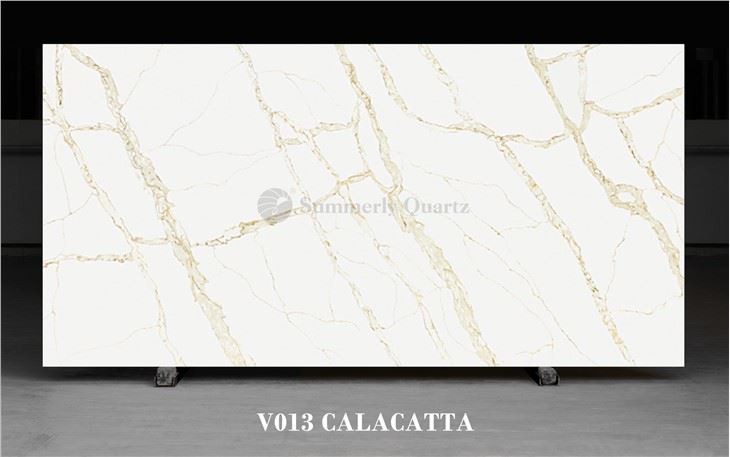 Gold Vein White Bathroom Slab